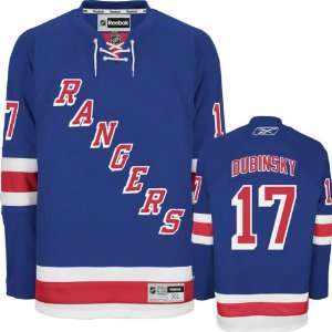  Brandon Dubinsky Jersey Reebok Blue #17 New York Rangers 