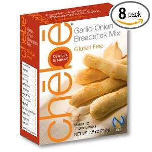Chebe Bread Sticks Mix, Garlic & Onion, Gluten Free, 7.5 Ounce Bags 