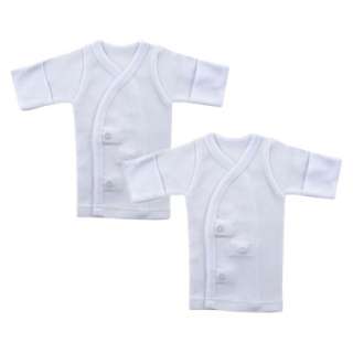 Luvable Friends ™ Newborn Side Snap Shirt   White Preemie.Opens in a 
