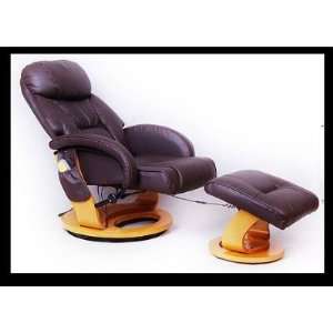  Aosom I3238 Leather Brown Office/TV Massage Chair W 