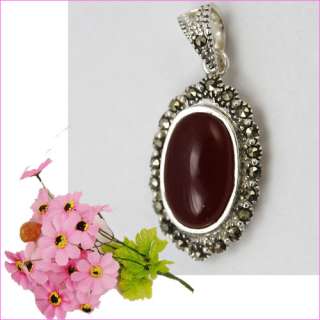 Charming 925 Sterling silver Red drop pendant NEW  