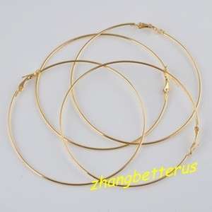 20 Pcs Gold plated earring Hooks Jewelry findings earrings ring 85mm 