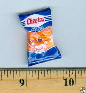 DOLLHOUSE Miniature Size CHEESE PUFFS Bag  2  