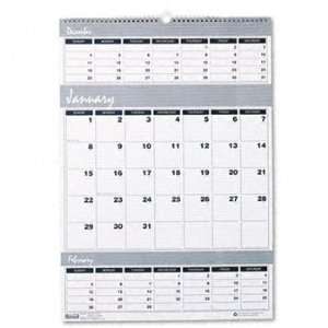  Three Months per Page Wall Calendar, 15 1/2 x 22 