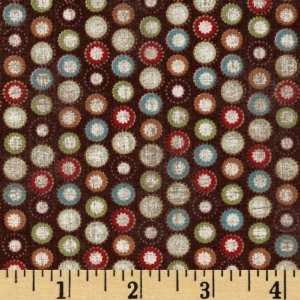  44 Wide Moda Fruitcake Candy Dots Hot Cocoa Fabric By 