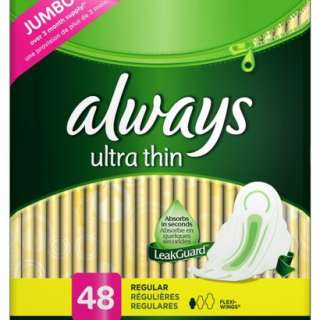Always Ultra Thin Regular Pads   48 Count.Opens in a new window