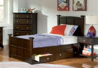 Brayden Twin Sleigh Bed in Cappuccino Finish by Coaster  