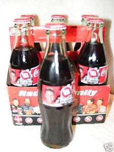   Rudd 10 Coca Cola Coke Racing Family Nascar Bottles 6 pack  