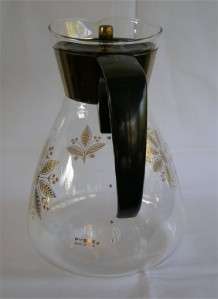 Mid Century Modern Pyrex Glass 10 Cup Coffee Carafe Decanter  