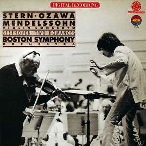 Stern/Ozawa/BSO Mendelssohn Violin Concerto   CBS  