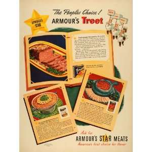   Ad Armour Treet Star Meats Recipes Casserole Chili   Original Print Ad