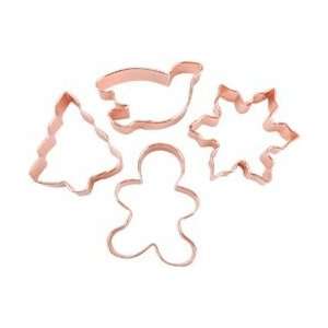  Wilton Copper Cookie Cutters 4/Pkg Christmas; 2 Items 