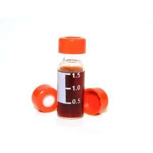Chromatography Clear Vials and Red Screw Caps Kit Target 1,000 of 