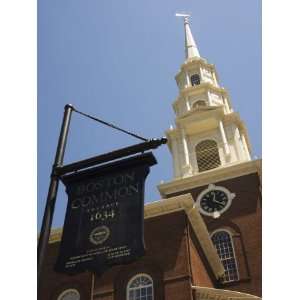  Park Street Church and Boston Common Sign, Boston 