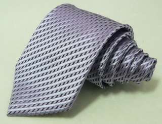   64H Light Purple Solids Mens Silk Tie Set Tie+Hanky+Cufflinks  
