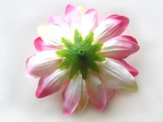 2X Artificial Silk Pink Dahlia Flower Heads 4 for Home Wedding 