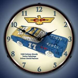  Holman Moody Racing Lighted Wall Clock 