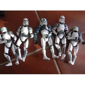 Star Wars Action Figures Stormtroopers Clone Troopers 3.75 ; Set of 5 