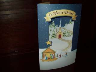 NIB DAYSPRING SILENT NIGHT POP UP 3 D CHRISTMAS HOLIDAY CARDS ENV 12 