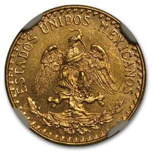  Mexico 1944 2 Pesos Gold Coin NGC MS65 Toys & Games