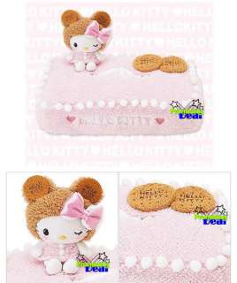 Cookies Hello Kitty Plush Pink Tissue Box Case Covers Holder  