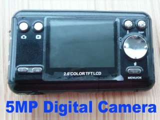 TFT LCD 4X ZOOM HD 5MP Digital Camera DSC DC361+1GB SD CARD/BLACK 