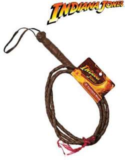    Indiana Jones Toy Costume Accessory Brown Leather Whip: Clothing