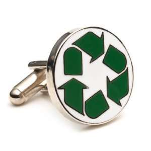  Recycle Symbol Cufflinks 