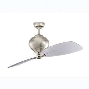 Arius Collection 52ö Polished Nickel Ceiling Fan with Satin Smoke 
