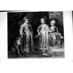    Art Journal 1870 Children Charles First Dog Dresses