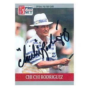  Chi Chi Rodriguez Autographed / Signed 1990 ProSet No 