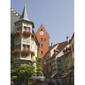  Scene with Gate Tower, Meersburg, Baden Wurttemberg, Lake Constance 