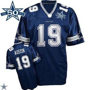  Dallas Cowboys #19 Miles Austin Authentic Blue NFL Jersey 