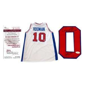 Dennis Rodman HOF 11 Autographed Detroit Pistons Jersey  