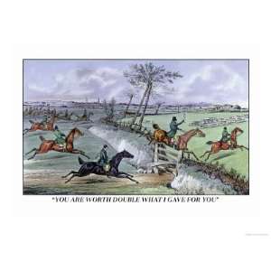   Ditch Giclee Poster Print by Henry Thomas Alken, 24x32