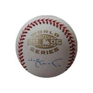 Jim Edmonds autographed 2006 World Series Baseball (St. Louis 