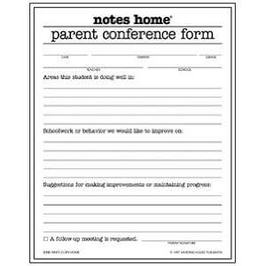  HARDING HOUSE PUBLISHERS NOTES HOME PARENT CONFERENCE 