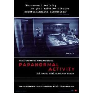 Paranormal Activity (2007) 27 x 40 Movie Poster Finnish Style A 