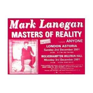 MARK LANEGAN UK Tour 2001 Music Poster