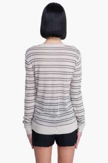 By Alexander Wang Striped Long Sleeve T shirt for women  SSENSE