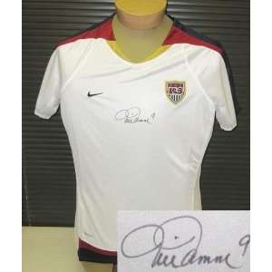 Mia Hamm Autographed White Team USA Soccer Jersey   Autographed Soccer 