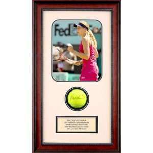 Nicole Vaidisova Autographed Tennis Ball Shadowbox