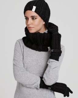 Juicy Couture Kenyon Chunky Knit Beanie and Kenyon Knit Gloves and 