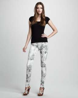 Printed Skinny Jeans  Neiman Marcus