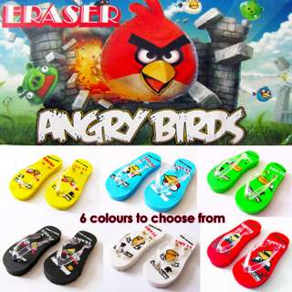 Angry Birds Eraser Pencil Rubber Cool Flip Flop Design Great Gift 1 