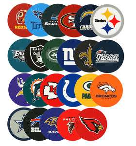 NFL OFFICIAL LICENSED COASTERS (SET OF 4) *EVERY TEAM*  