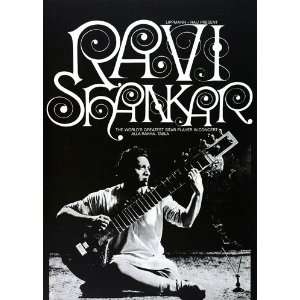 Ravi Shankar   My Life My Music 1968   CONCERT   POSTER from GERMANY