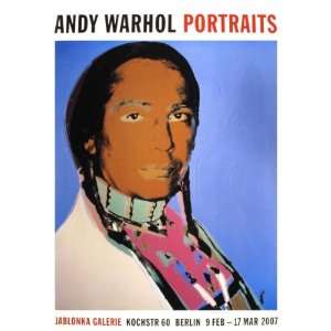   Warhol   Portrait Of Russell Means Offset Lithograph