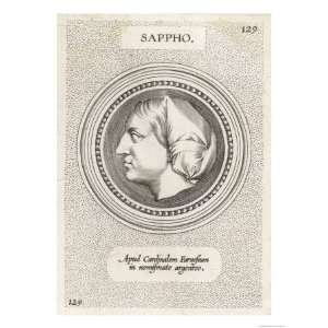  Sappho Greek Lyric Poet Giclee Poster Print, 18x24