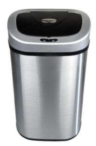   Sensor Infrared Lid Gallon 21 Stainless Steel Trash Can DZT804 Oval